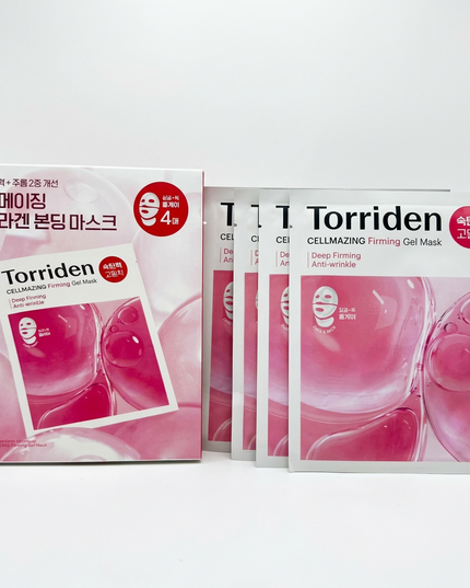 Torriden Cellmazing Firming Gel Mask and Neck Mask 4 Pack