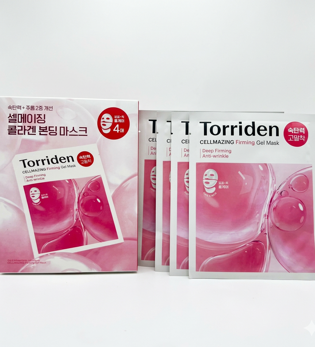 Torriden Cellmazing Firming Gel Mask and Neck Mask 4 Pack