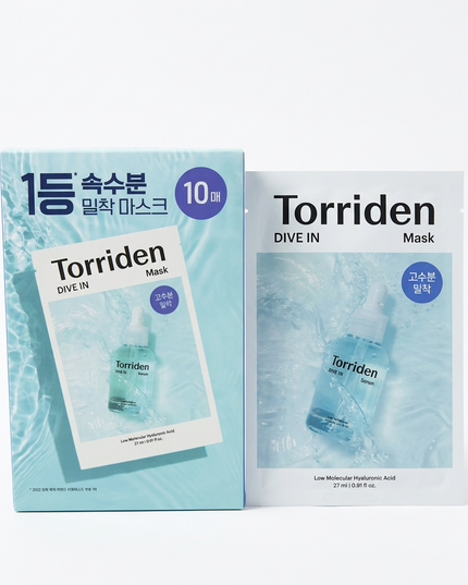 Torriden DIVE-IN Low Molecular Hyaluronic Acid Mask 10 Pack