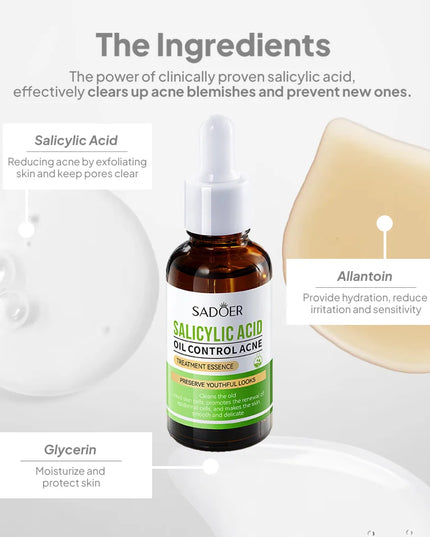 SADOER Salicylic Acid Oil Control Treatment Essence – 30ml
