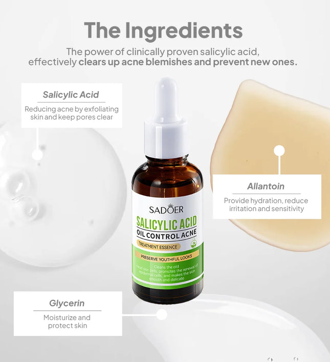 SADOER Salicylic Acid Oil Control Treatment Essence – 30ml