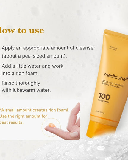 Medicube Kojic Acid Turmeric Toning Cleanser