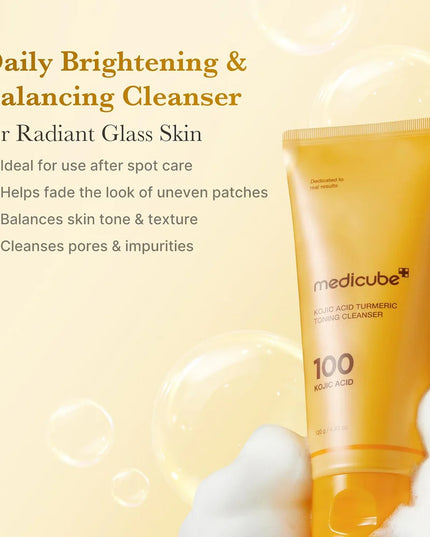 Medicube Kojic Acid Turmeric Toning Cleanser
