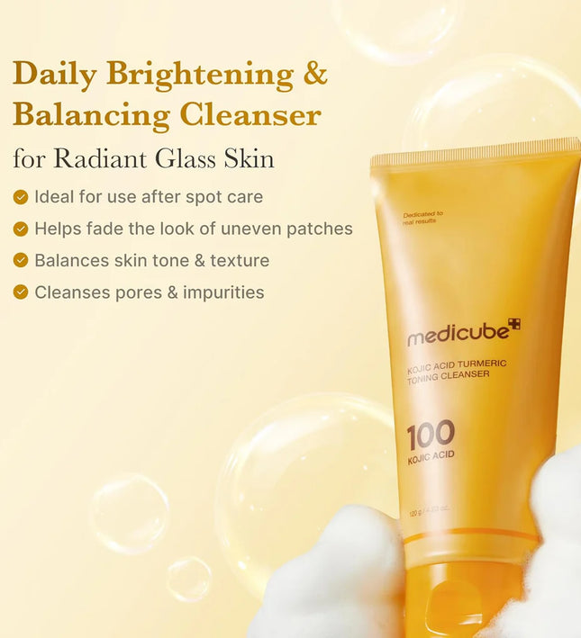 Medicube Kojic Acid Turmeric Toning Cleanser