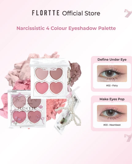 FLORTTE Blooming Love 4-Colour Eyeshadow Palette