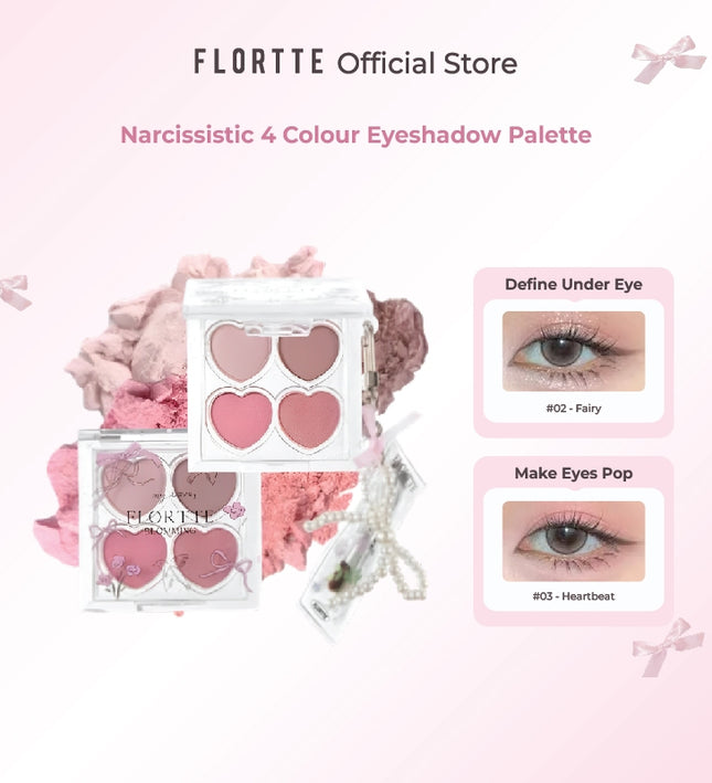 FLORTTE Blooming Love 4-Colour Eyeshadow Palette