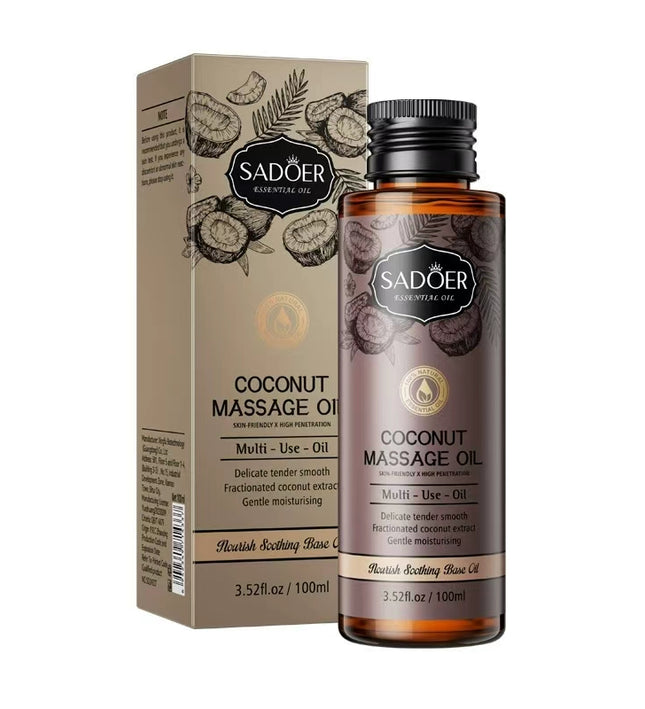SADOER Coconut Body Massage Oil – 100ml