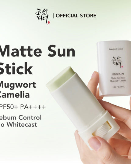 Beauty of Joseon Matte Sun Stick: Mugwort + Camelia SPF50+ PA++++