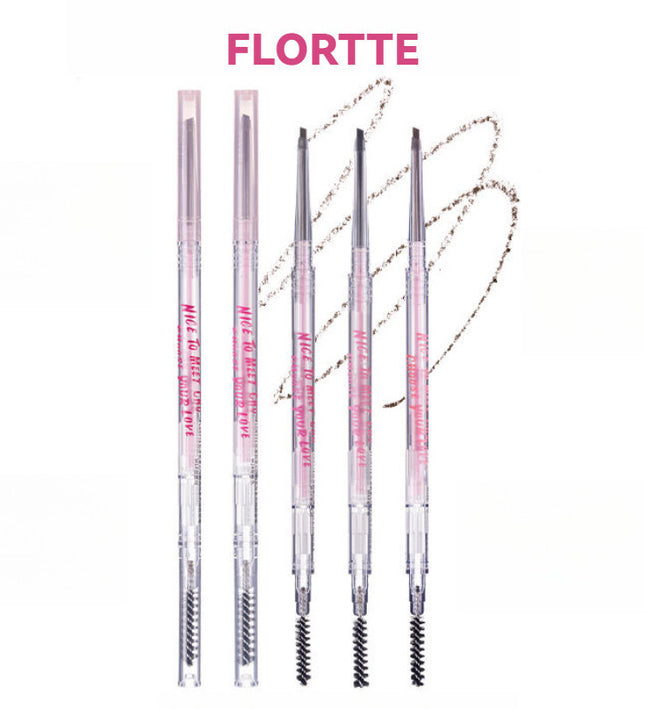FLORTTE Nice To Meet Chu Slanted Eyebrow Pencil with Brush