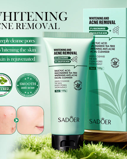 SADOER Salicylic Acid + Niacinamide Tea Tree Anti-Blemish Skincare 5-Piece Set